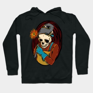 Welder Skull Art Hoodie